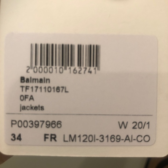 Balmain Asymmetric Double-Breasted Blazer 34 - Picture 6 of 7